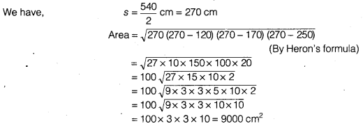 byjus class 9 maths Chapter 7 Heron's Formula 7.1 5